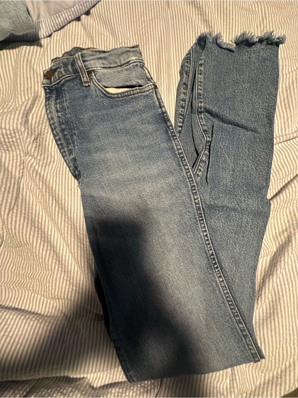 Wrangler Westward Crop Slim Straight Jeans - Blue